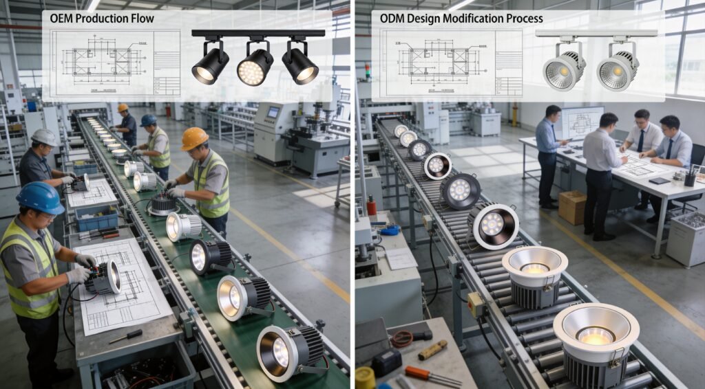 OEM vs ODM: Which Model Fits Your Lighting Brand in 2026 Featured image for OEM vs ODM lighting
