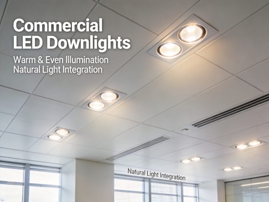 How to Choose Commercial LED Downlights from China: The Complete Wholesale Sourcing Guide Commercial LED downlight installation in modern office space