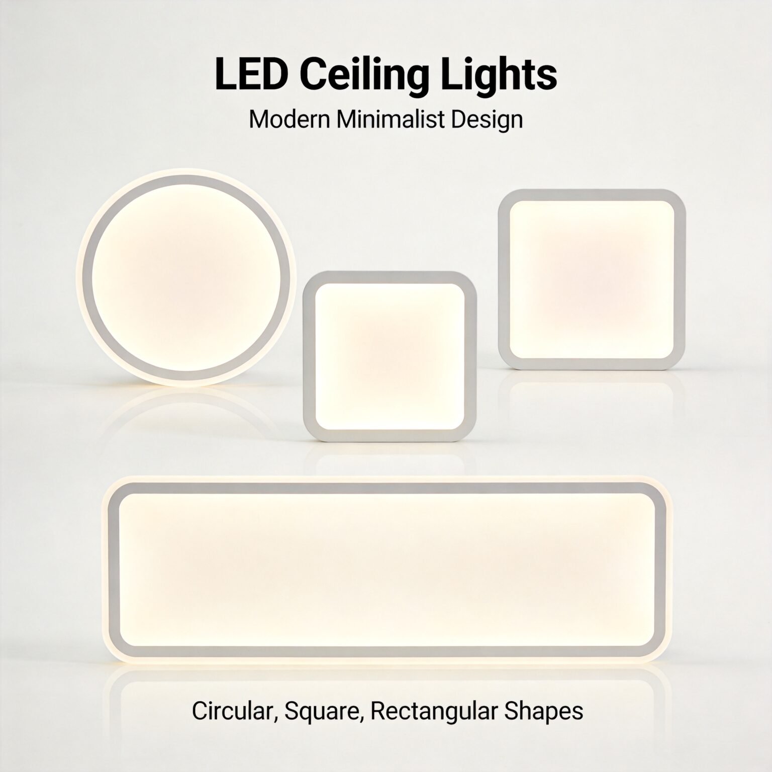 Ceiling-mounted occupancy sensor beside recessed LED panels in a commercial office