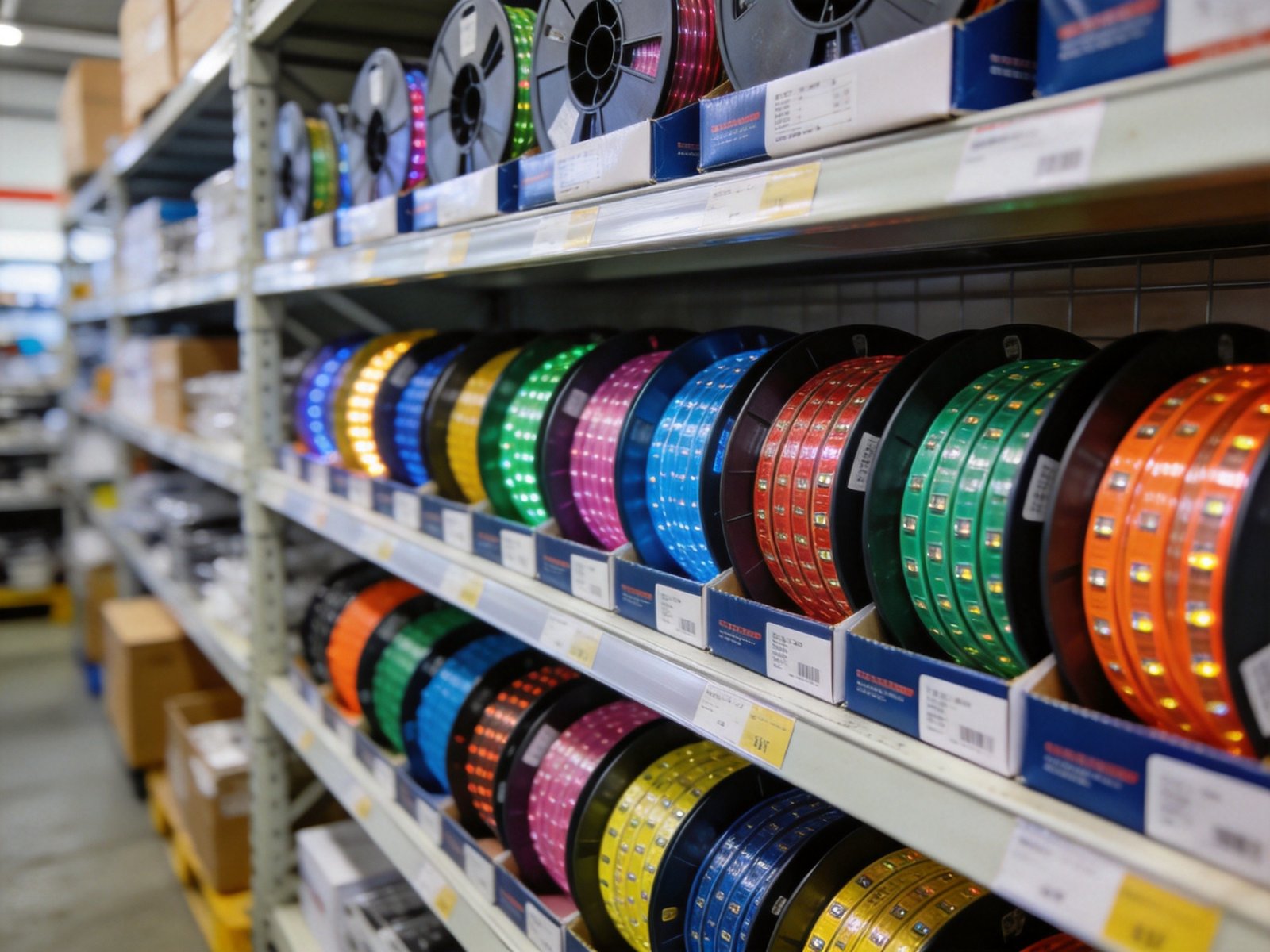 How to Choose LED Strip Lights from China: A Wholesale Buyer's Guide 2026 LED strip light warehouse storage