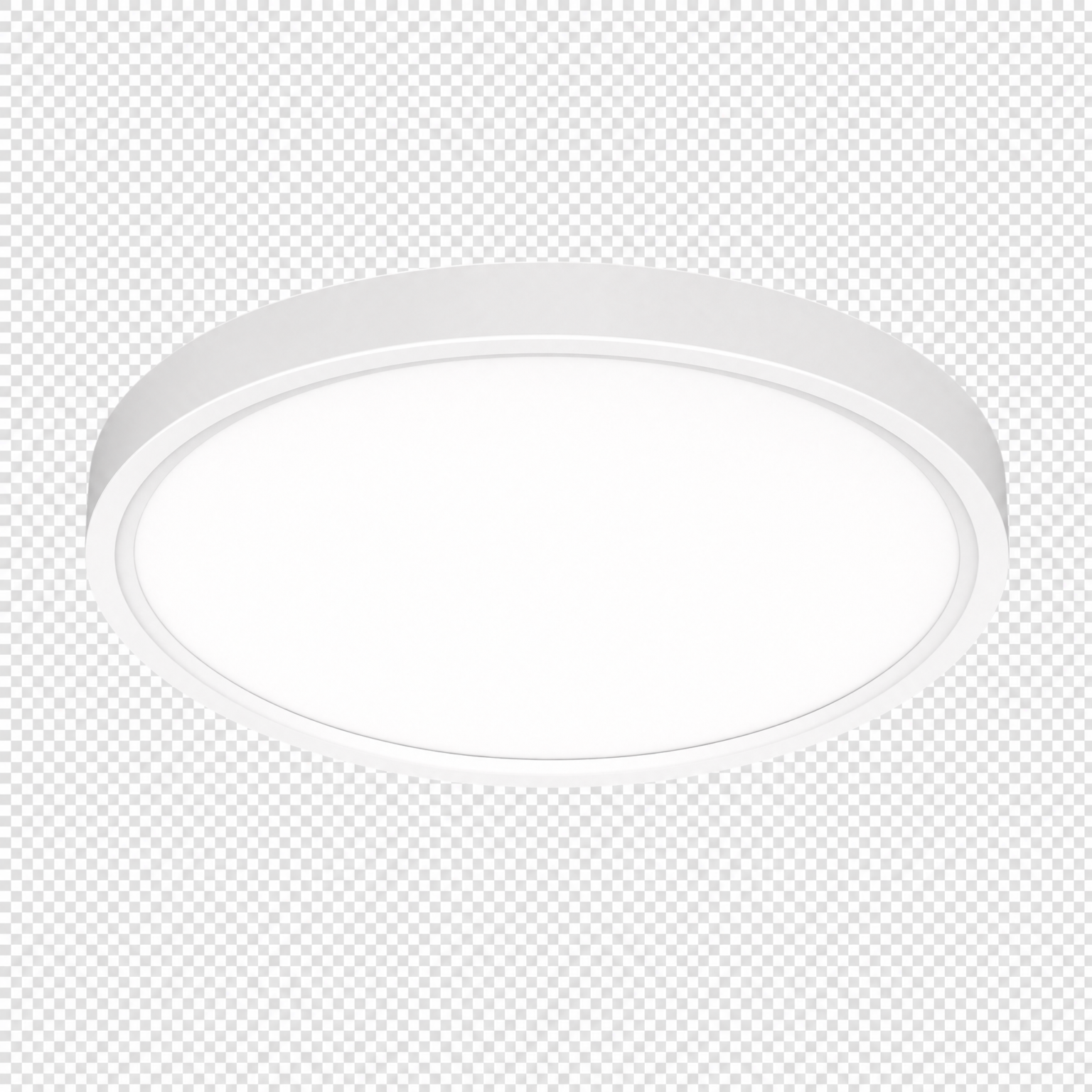 LED ceiling luminaire mounted in a modern room interior