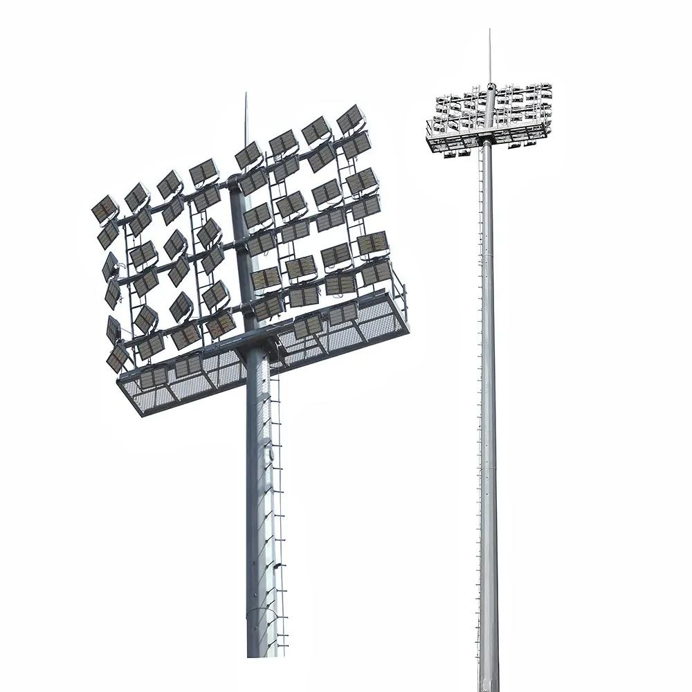 Outdoor stadium LED high mast lighting towers for professional sports facilities