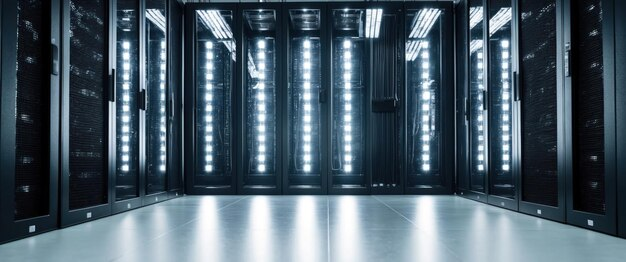 Data Center LED Lighting in 2026: The Spec Decisions That Actually Affect Uptime Data center aisle with LED lighting and server racks