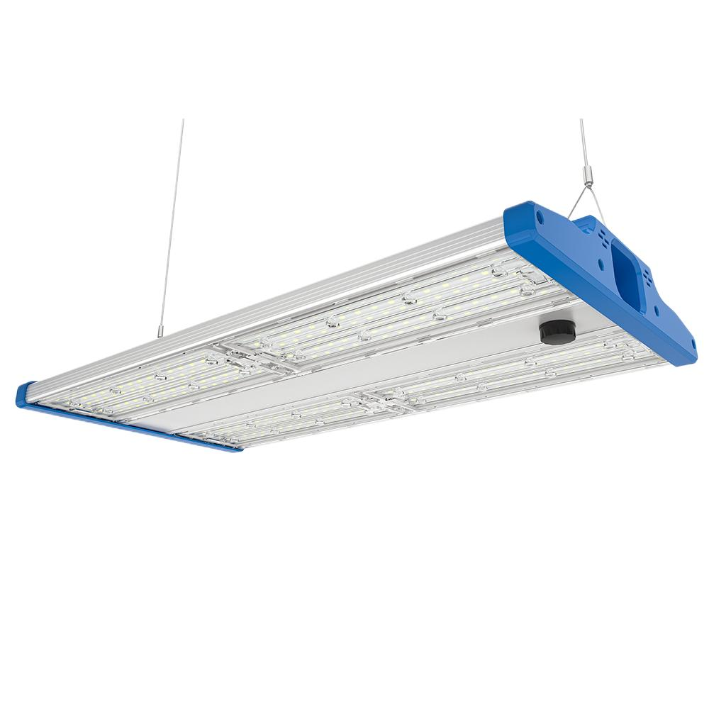 LED warehouse high bay lighting installation