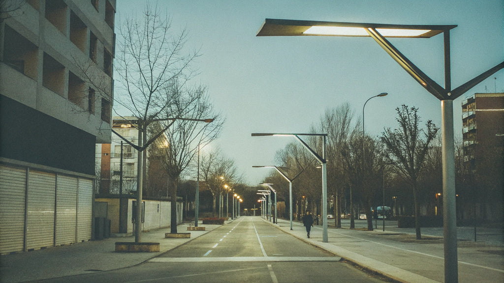 Street & Roadway LED Lighting in 2026: The Municipal Spec That's Killing Budgets Urban street LED lighting at night showing light distribution